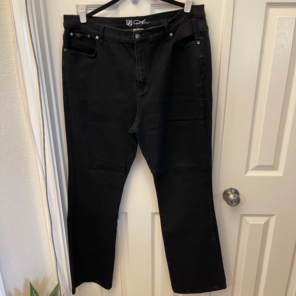 Black 18W Tall bootcut jeans